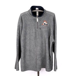 Vintage 1999 Warner Bros Studio Store Gray 1/4 Zip Men's XL Taz Tasmanian Devil